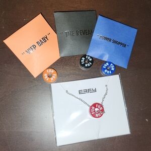 EFFY Carnival Cruise "FUN" Charm/Barrel Pendant Necklace w/ 3 Extra Charms NEW